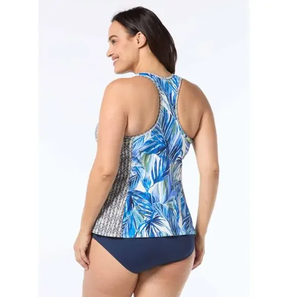 Beach House Swim Erinna Tankini Top and Side Tie Swim Short. 16W NWT - Picture 2 of 8